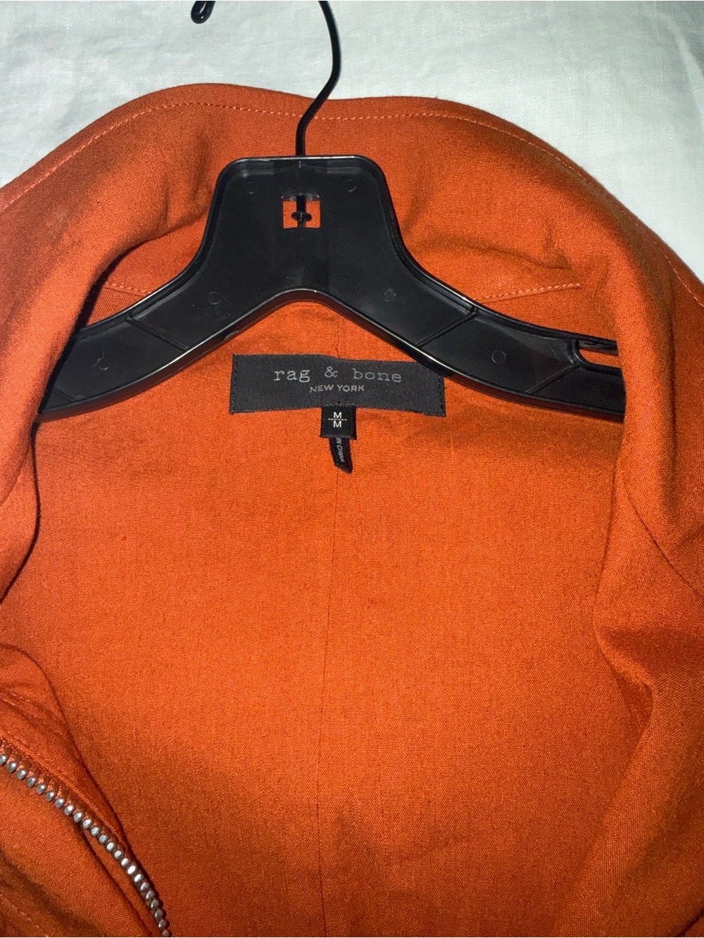 rag & bone Cropped Rust Utility Jacket - Picture 3 of 6